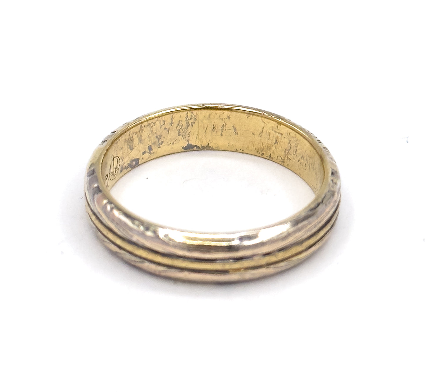 George Sawyer Mokume Gane Band Ring in Gold & Sterling Silver
