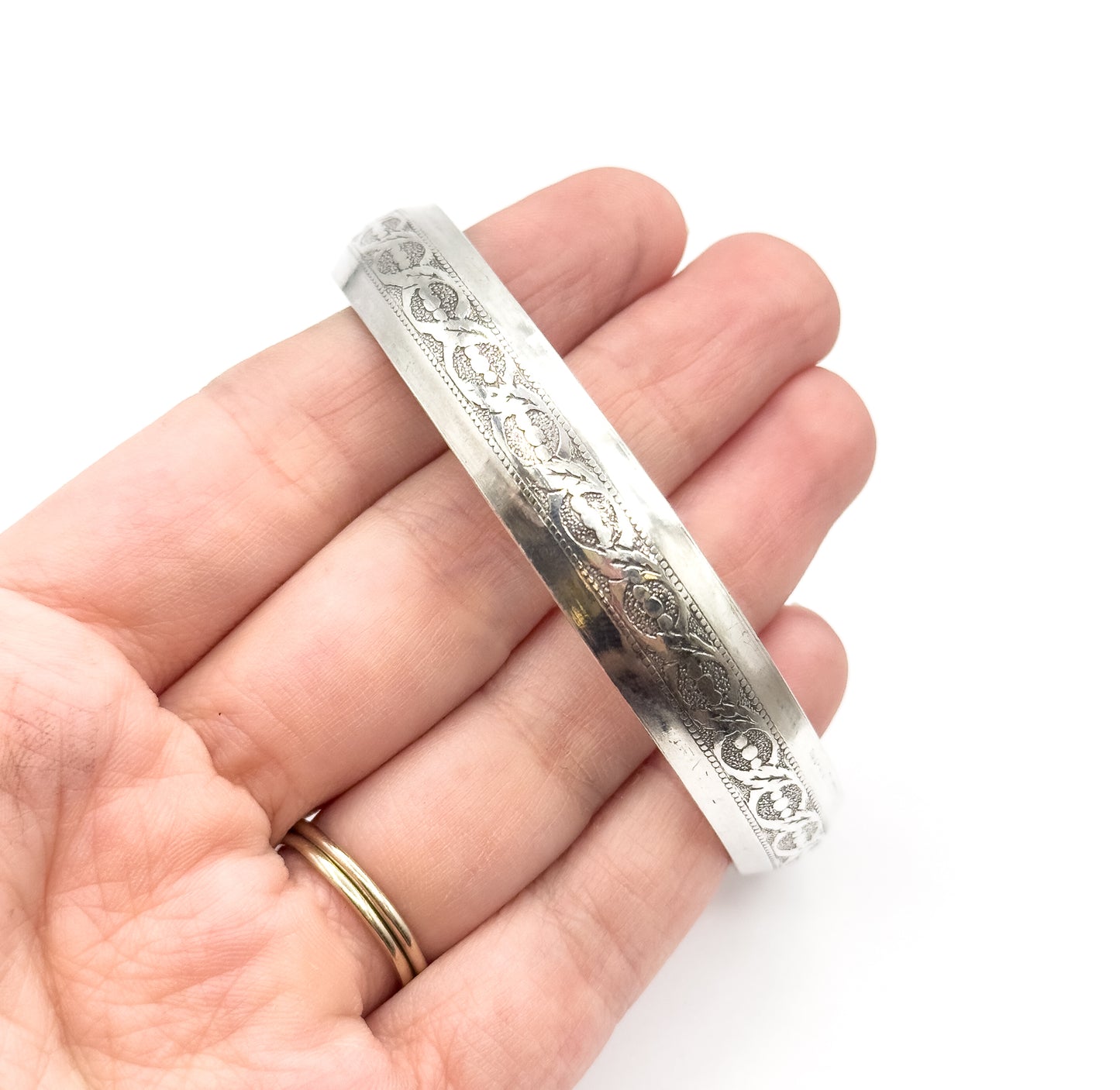 Vintage Beaucraft Sterling Bangle Bracelet