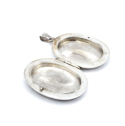 Vintage Victorian Revival Sterling Locket Pendant