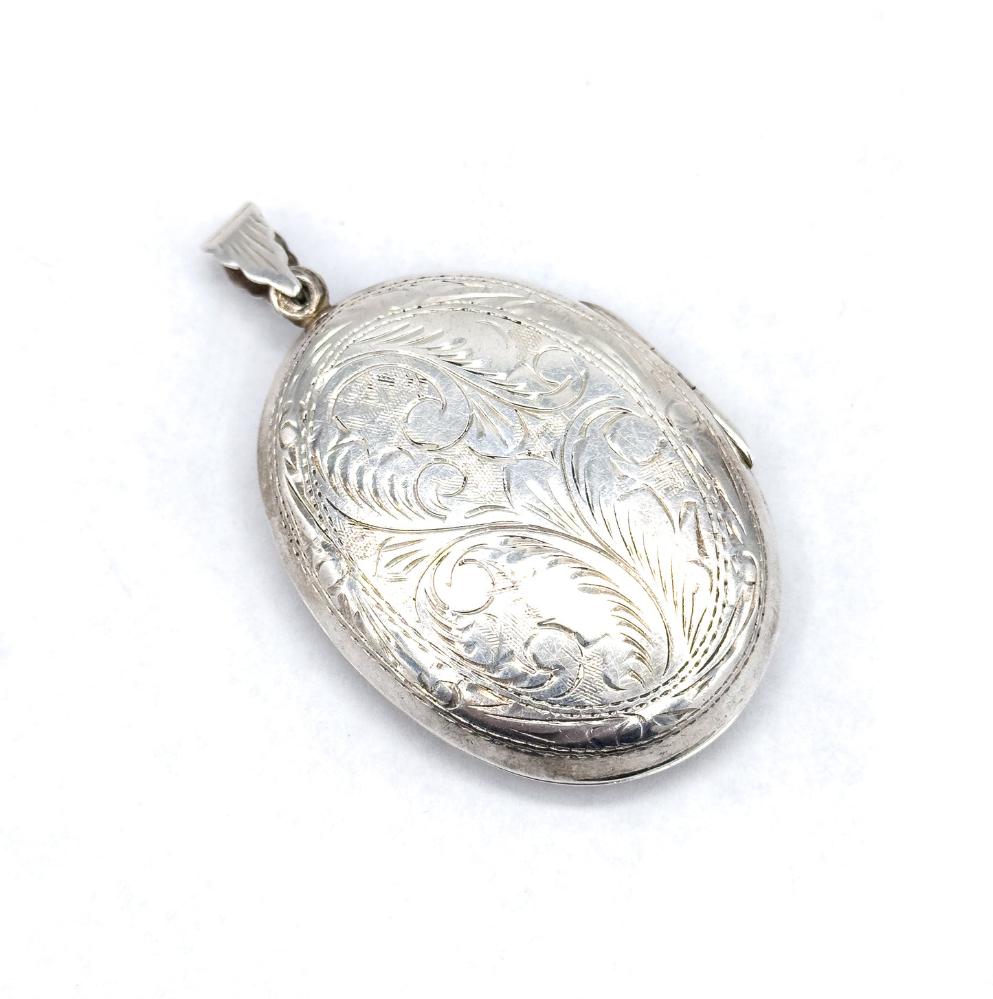 Vintage Victorian Revival Sterling Locket Pendant