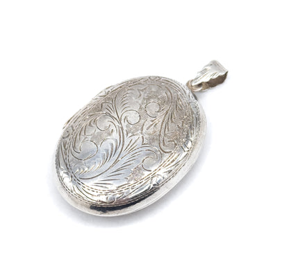 Vintage Victorian Revival Sterling Locket Pendant