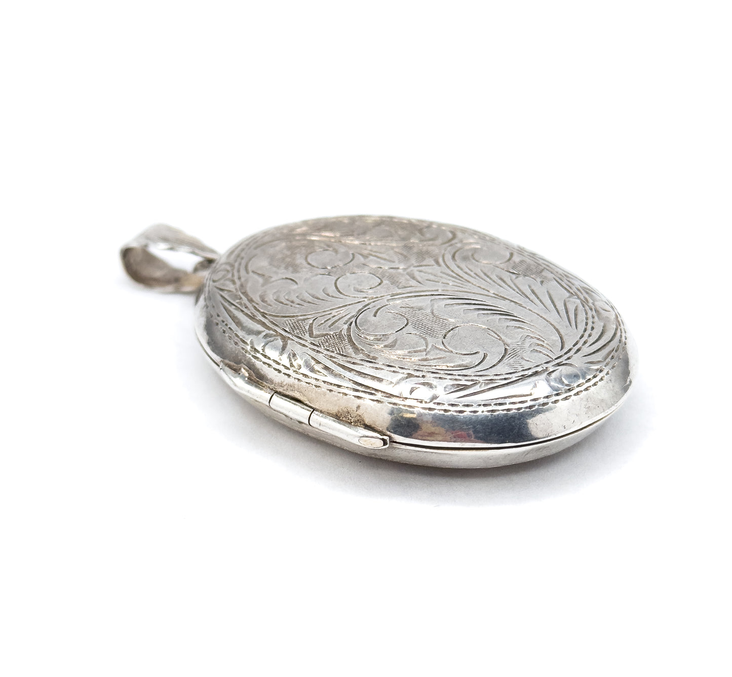 Vintage Victorian Revival Sterling Locket Pendant