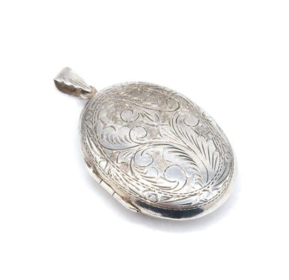 Vintage Victorian Revival Sterling Locket Pendant