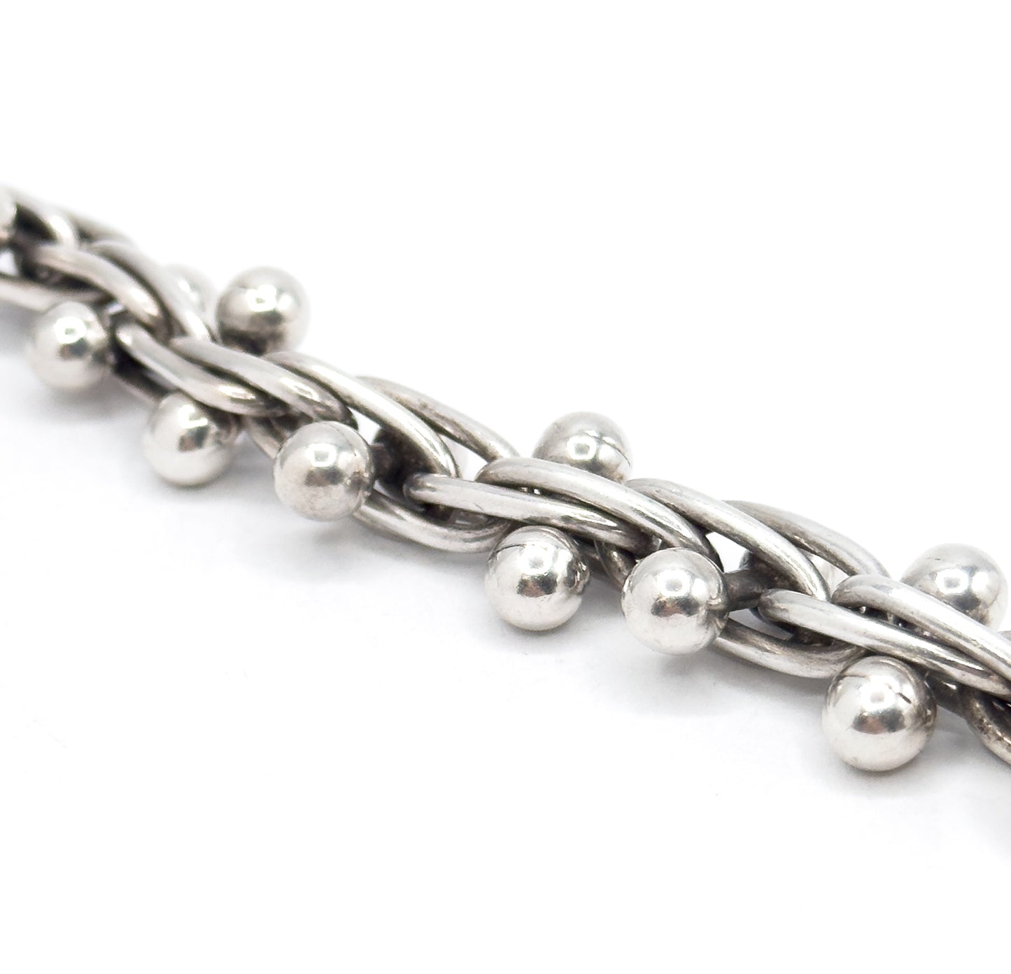 Vintage Industrial hardware Bracelet in Sterling Silver