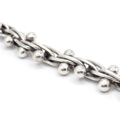 Vintage Industrial hardware Bracelet in Sterling Silver