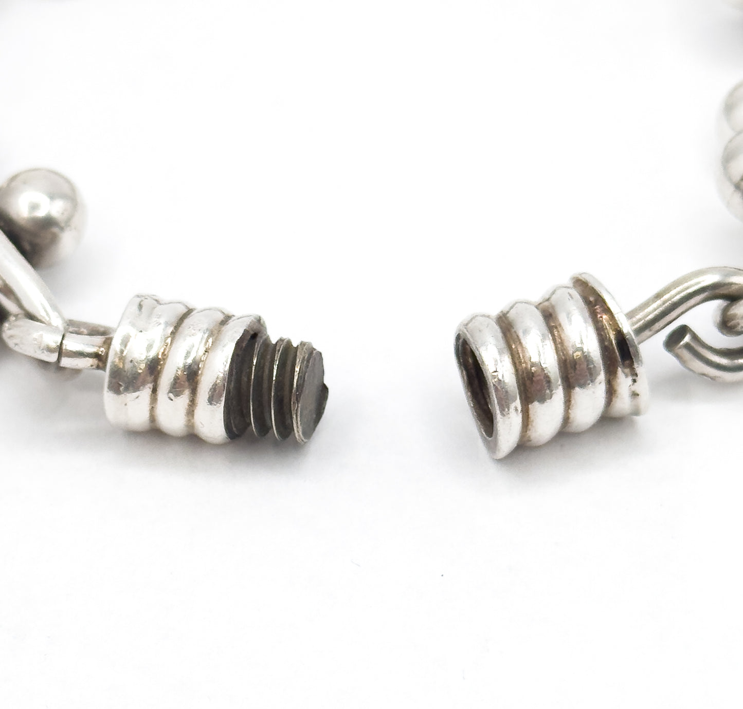 Vintage Industrial hardware Bracelet in Sterling Silver