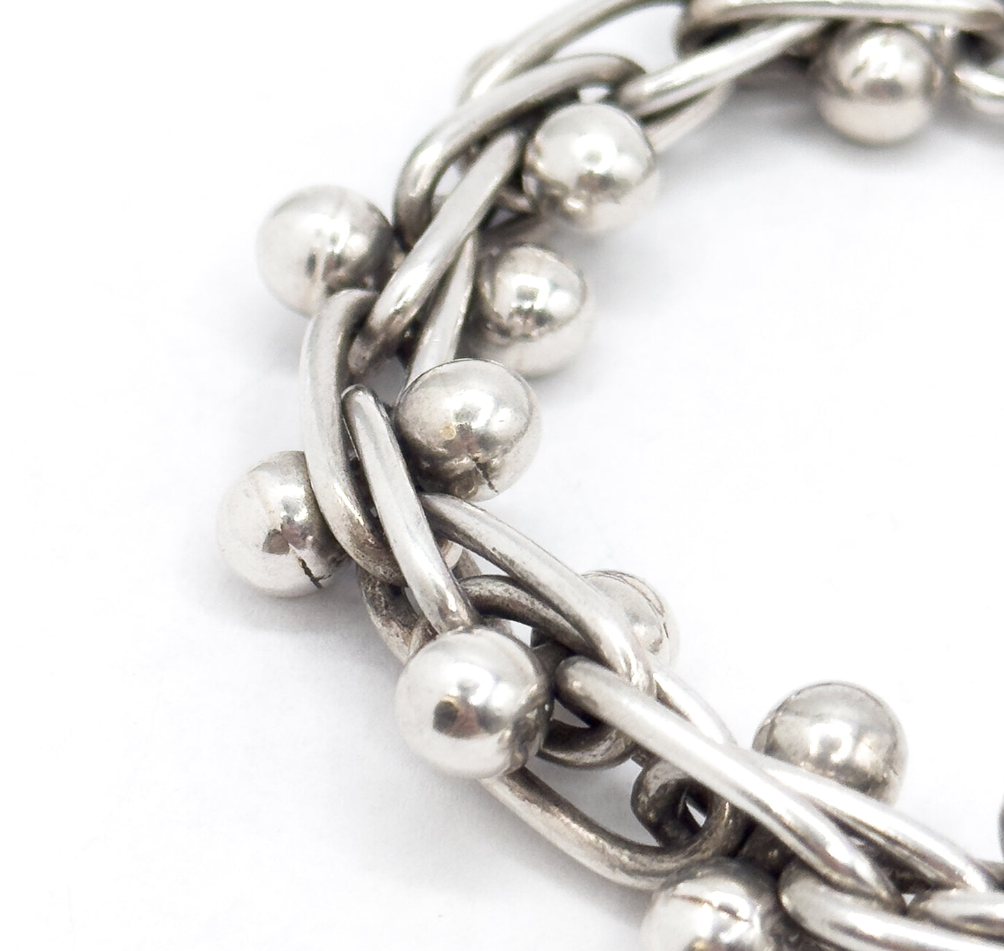 Vintage Industrial hardware Bracelet in Sterling Silver