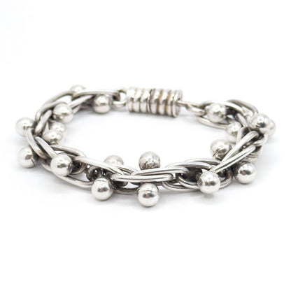 Vintage Industrial hardware Bracelet in Sterling Silver