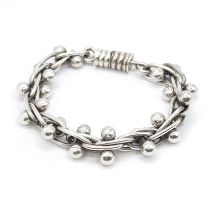 Vintage Industrial hardware Bracelet in Sterling Silver