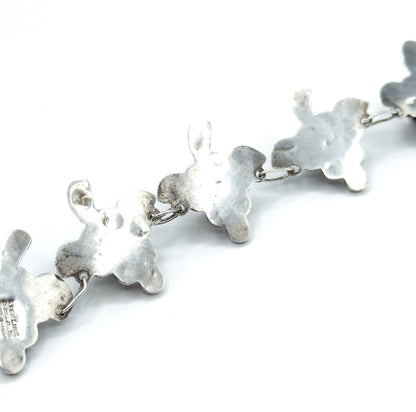 Mid-Century Grape Bracelet in Sterling Silver, Mexico