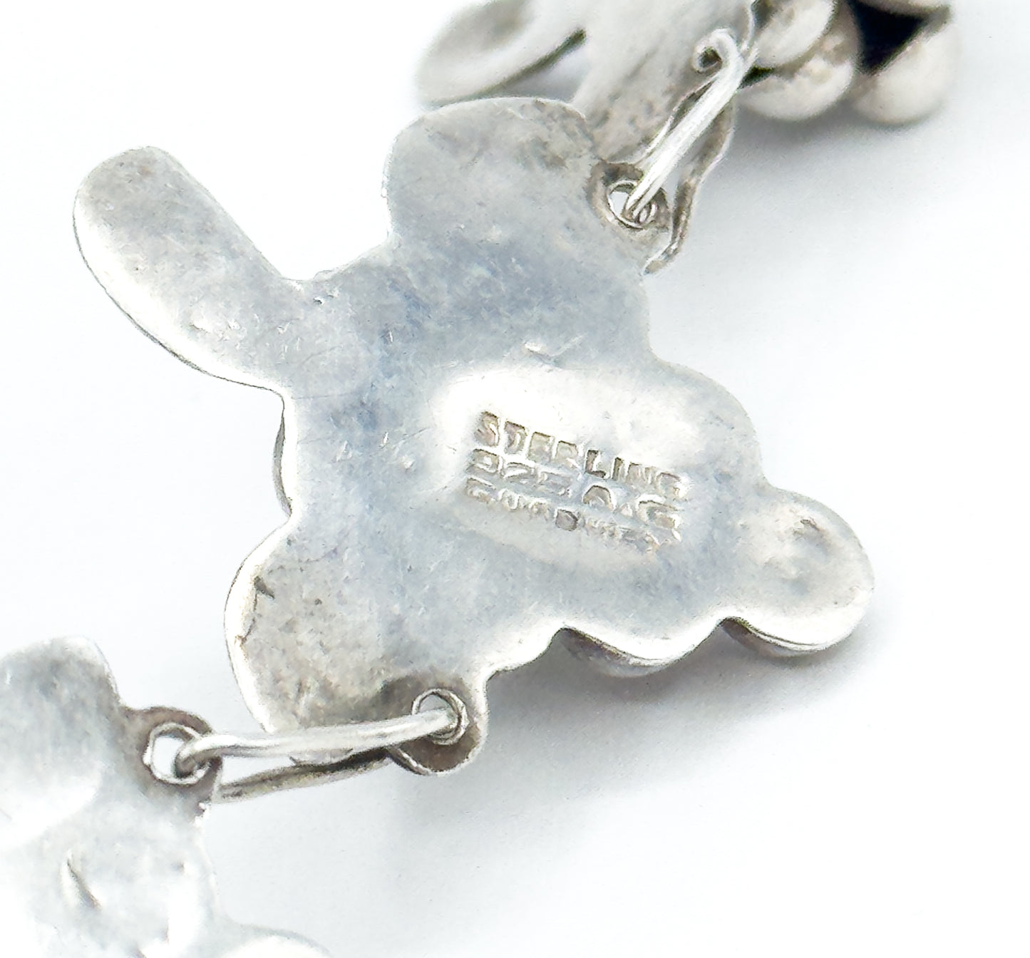 Mid-Century Grape Bracelet in Sterling Silver, Mexico