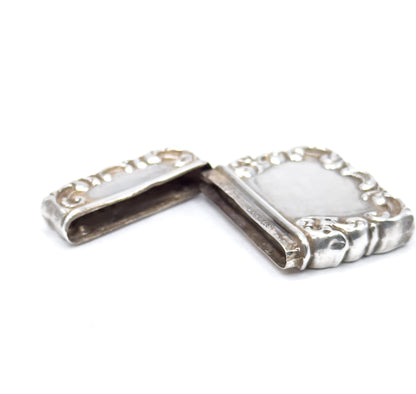 Antique Monogram Stamp Holder in Sterling Silver