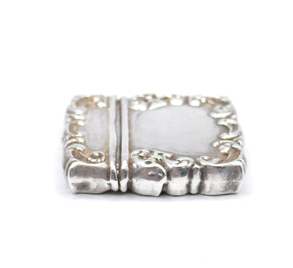 Antique Monogram Stamp Holder in Sterling Silver