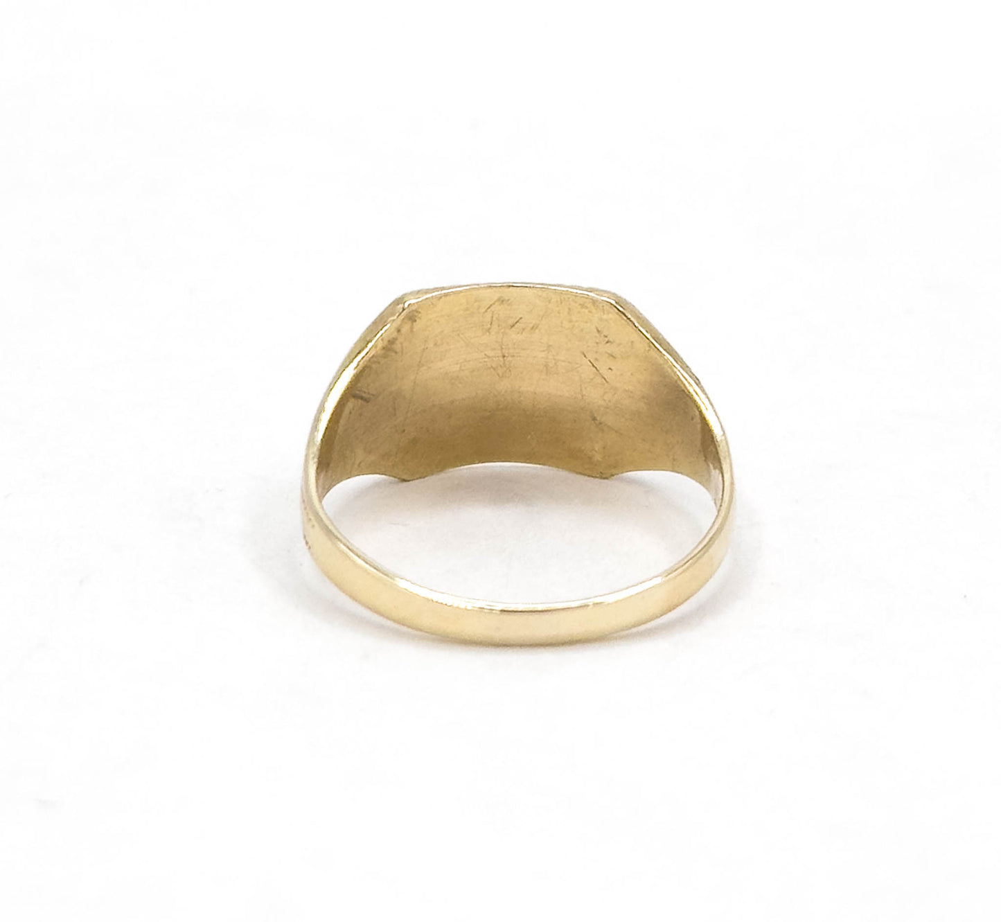 Vintage Ostby & Barton "CJ" Initial Signet Ring in Gold