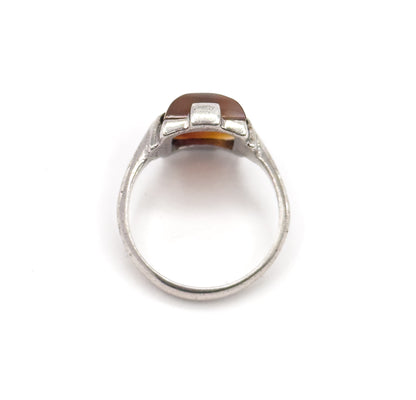 Vintage Agate Ring in Silver