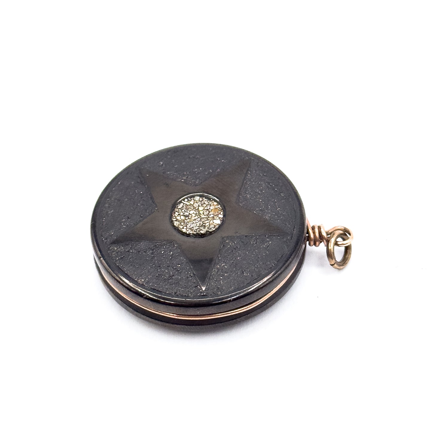 Victorian Pyrite Star Pendant Fob