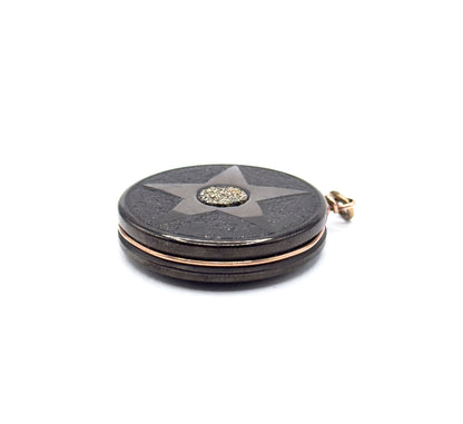 Victorian Pyrite Star Pendant Fob