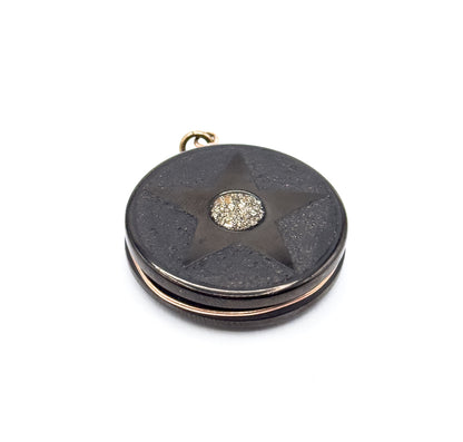 Victorian Pyrite Star Pendant Fob