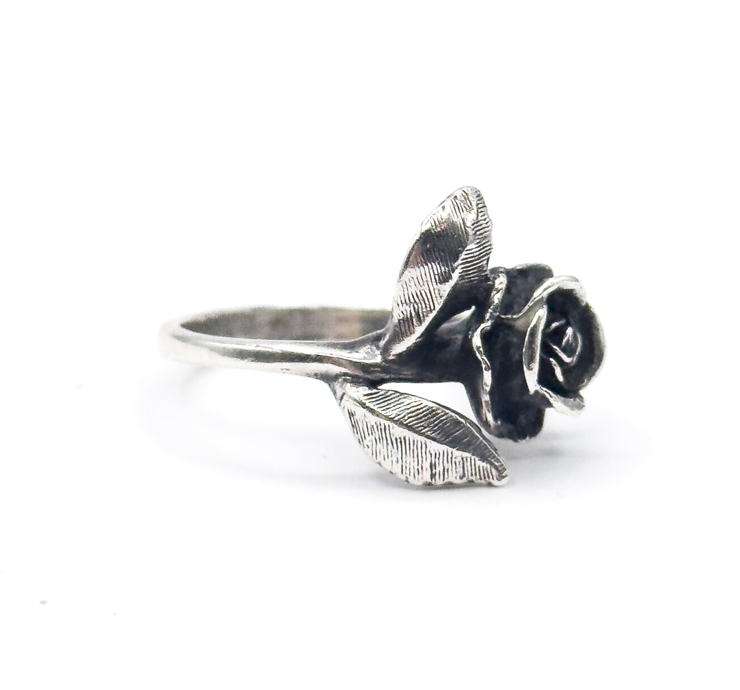 Vintage James Avery Rose Ring in Silver