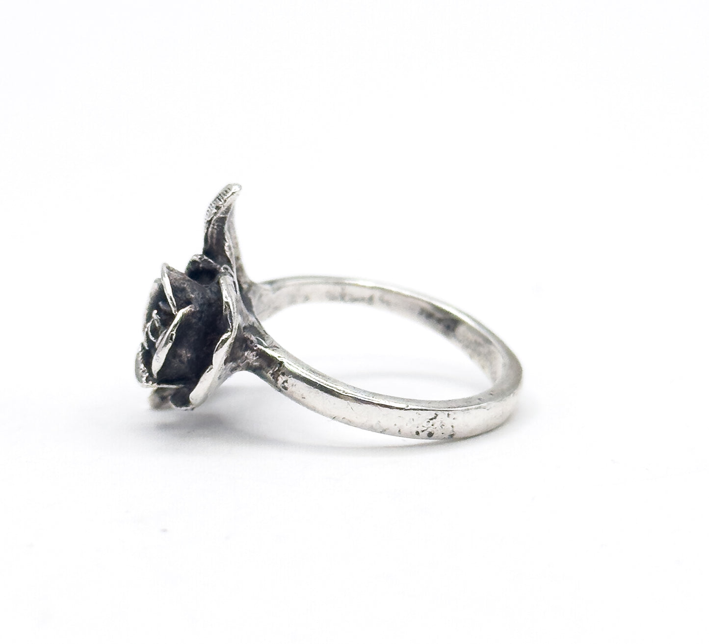 Vintage James Avery Rose Ring in Silver