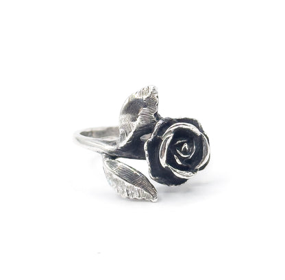 Vintage James Avery Rose Ring in Silver
