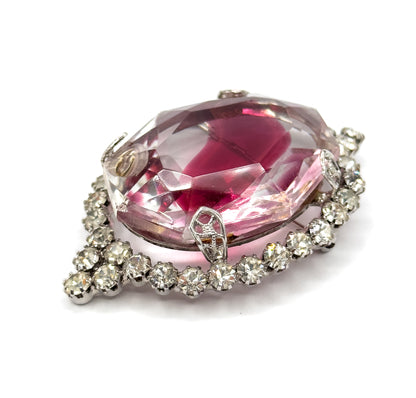 Mid-Century Vintage Glass Costume Brooch