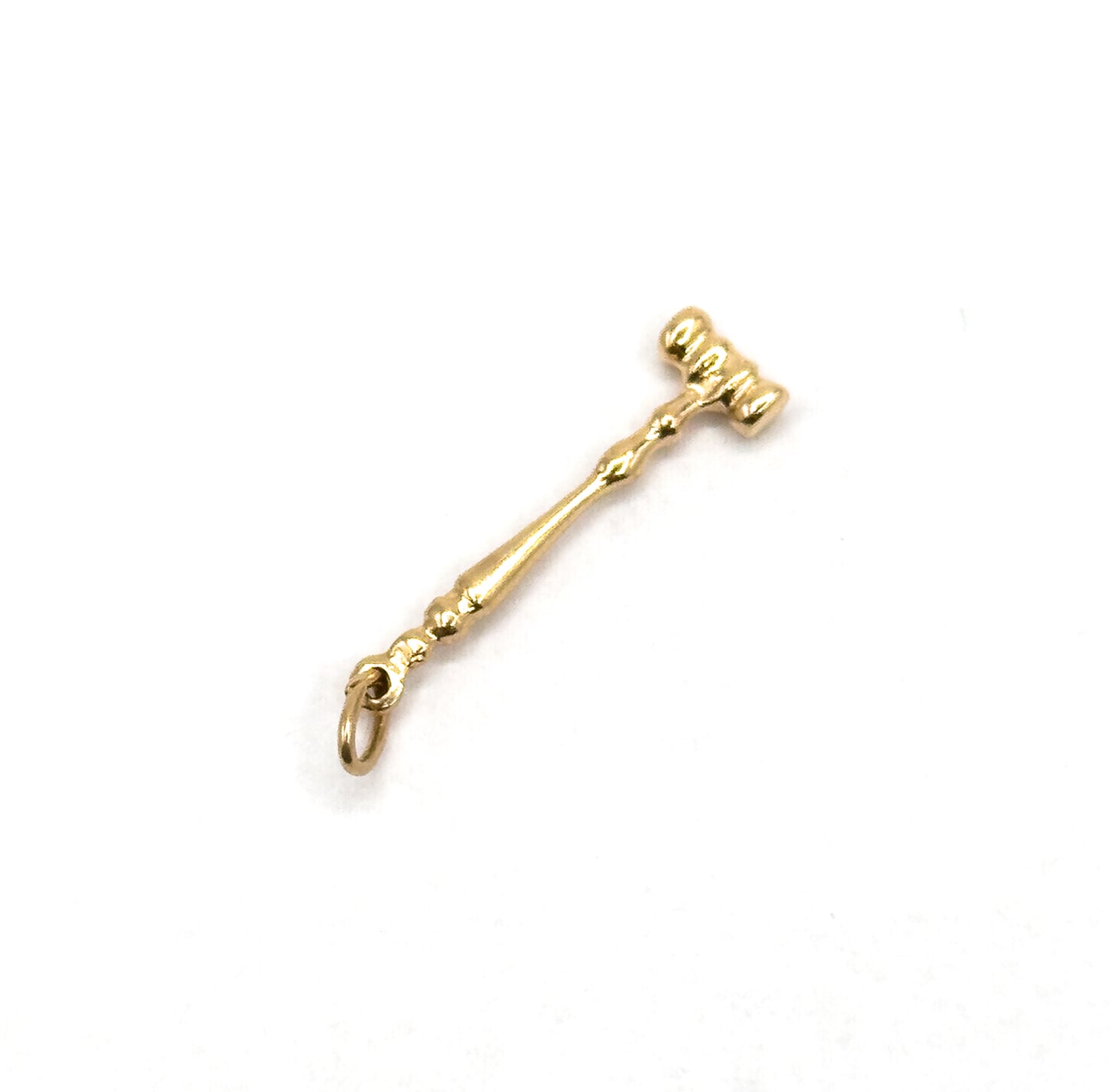Gavel Hammer Charm in 10K Yellow Gold