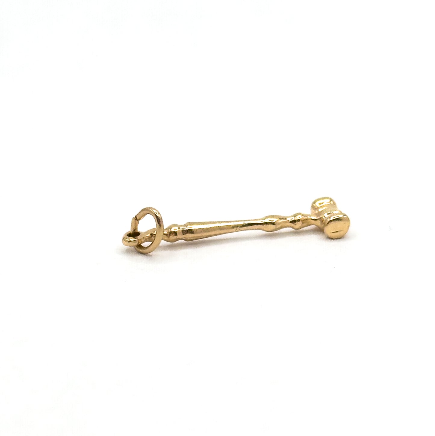 Gavel Hammer Charm in 10K Yellow Gold