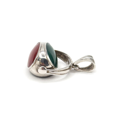 Vintage Victorian Revival Spinner Fob in Silver