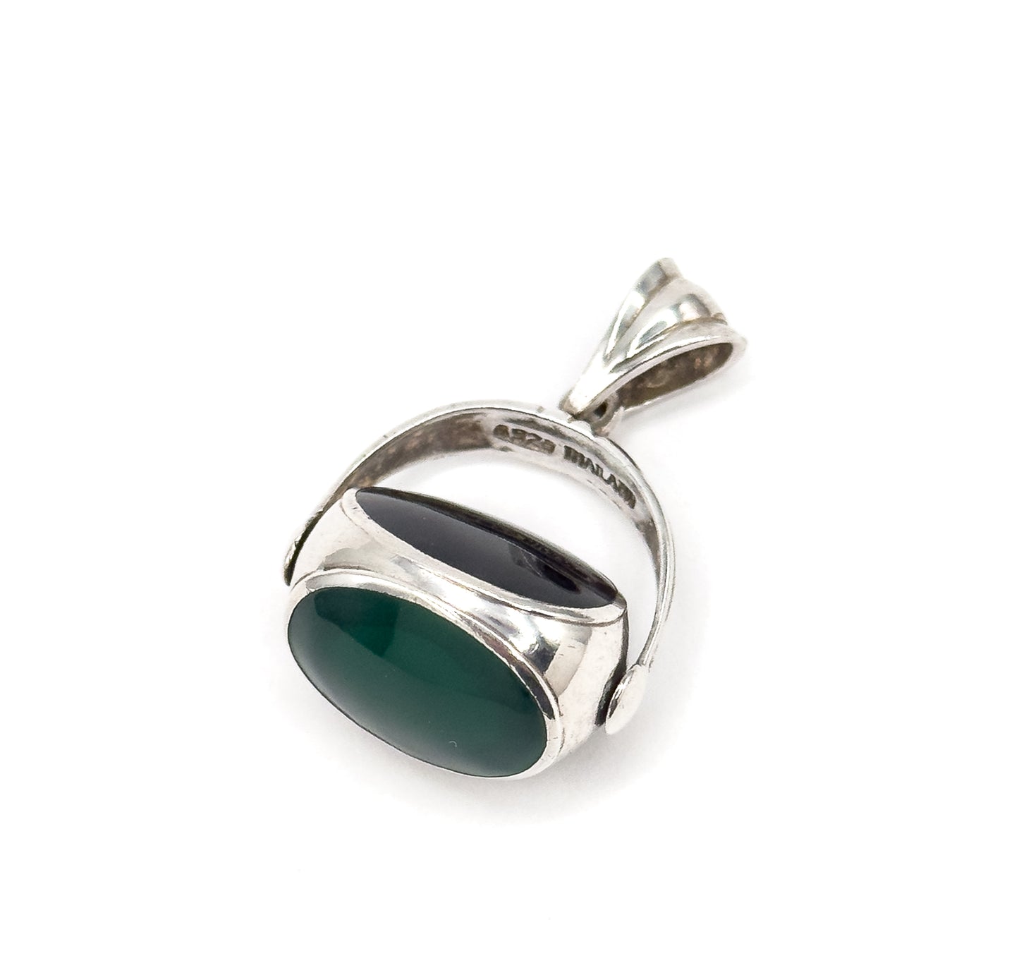 Vintage Victorian Revival Spinner Fob in Silver