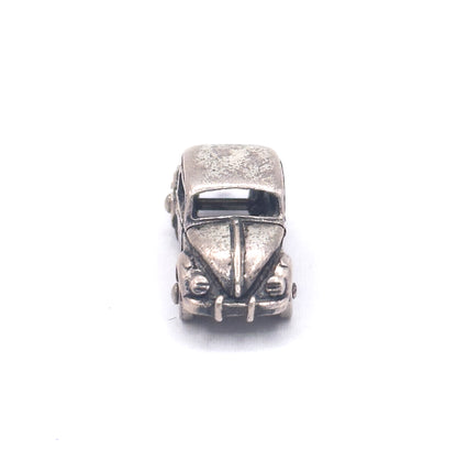 Vintage VW beetle Charm in Silver