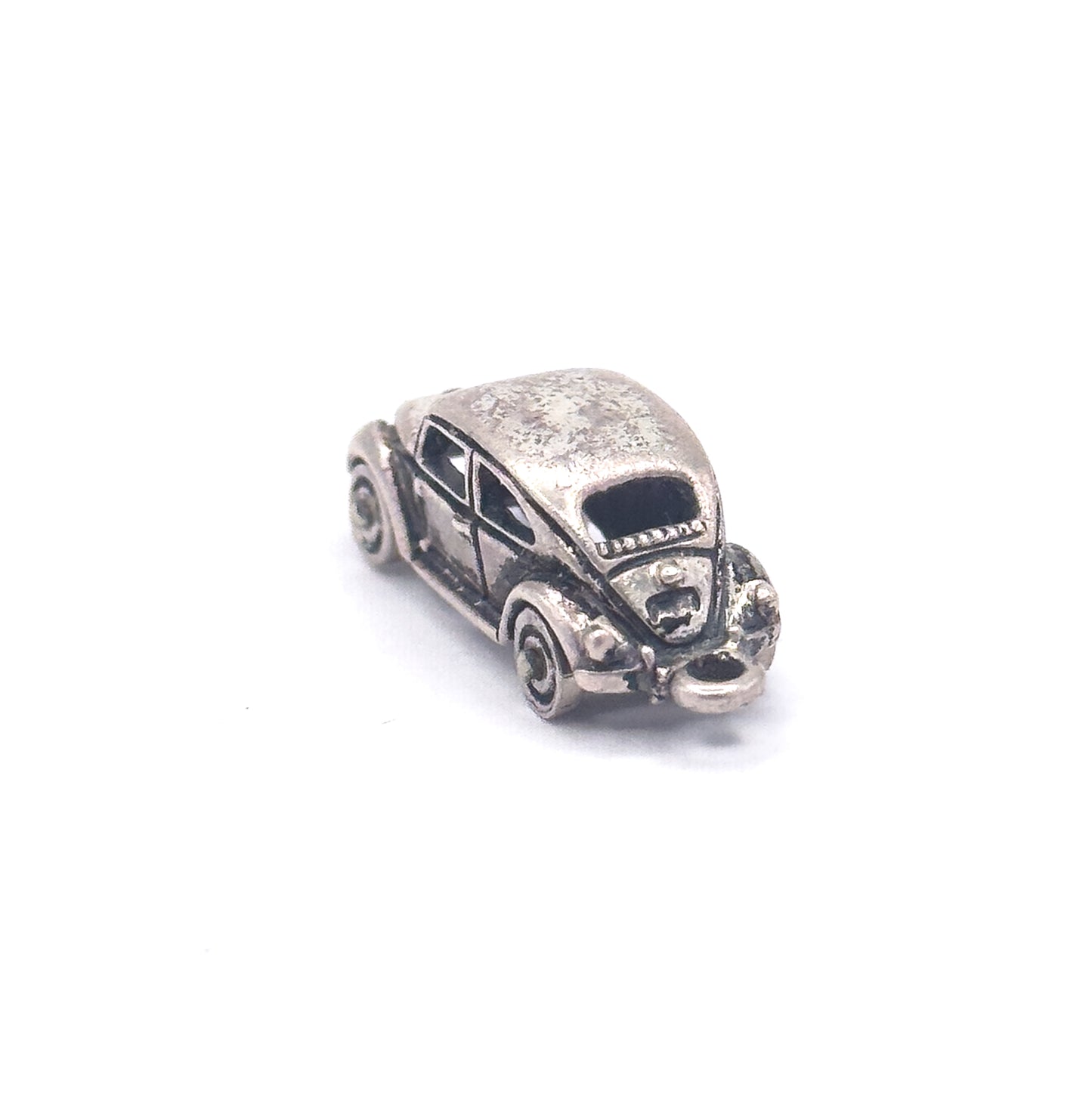 Vintage VW beetle Charm in Silver