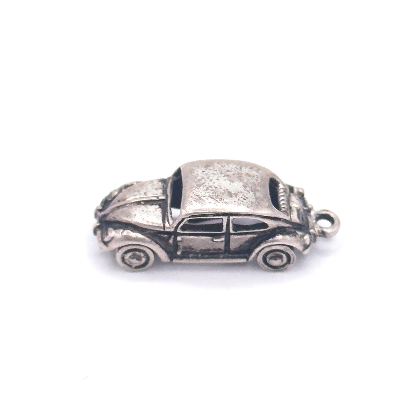 Vintage VW beetle Charm in Silver