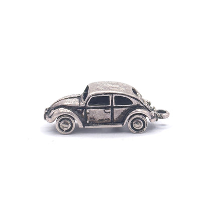 Vintage VW beetle Charm in Silver