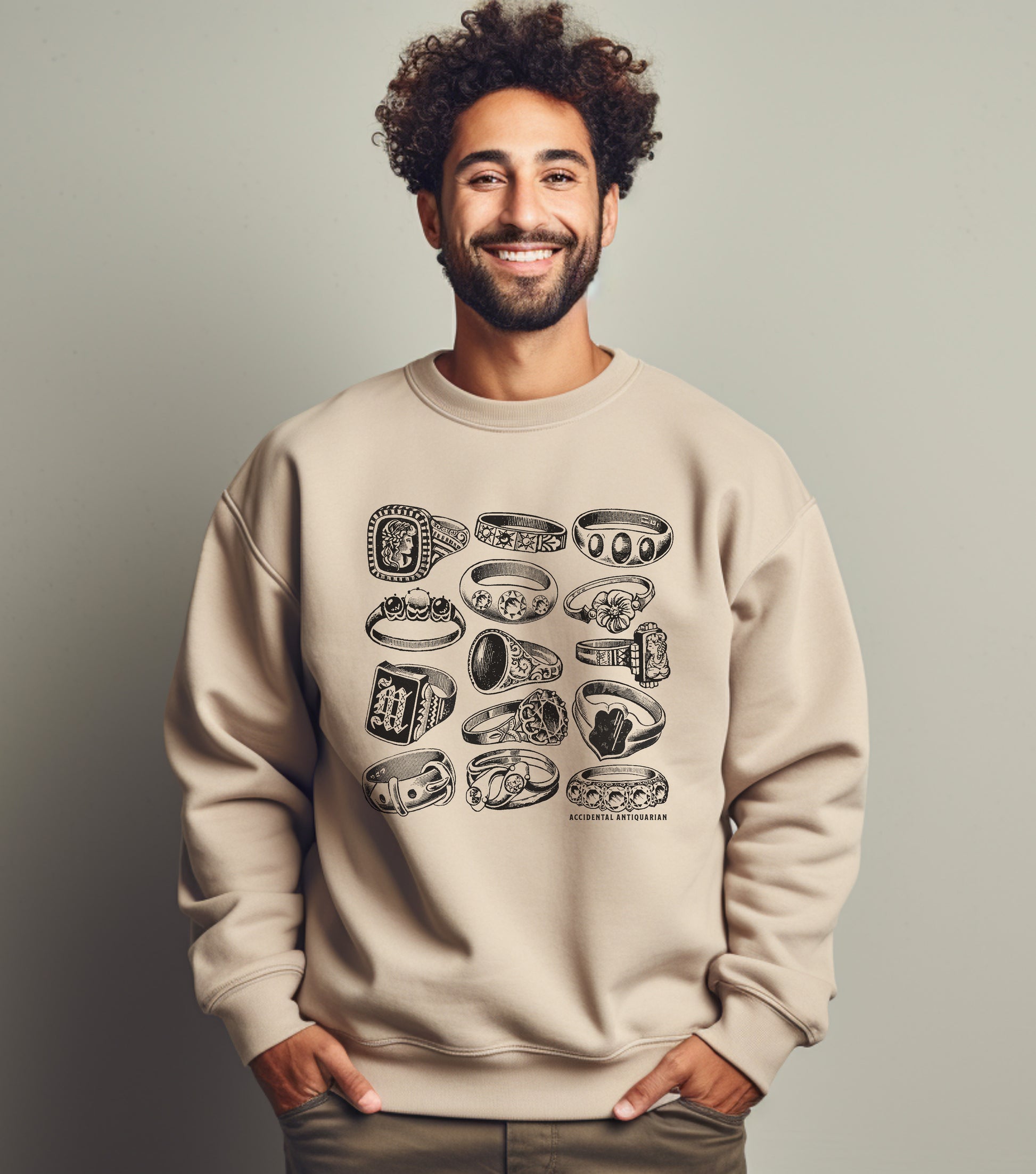 Victorian Rings Sweater Unisex image 3