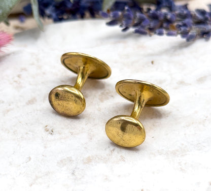 Vintage Mens Cufflinks Gold Tone vintage cufflinks