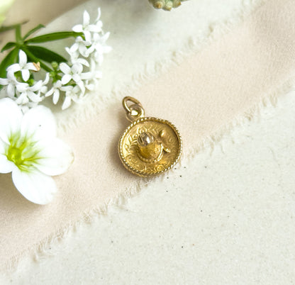 Tiny 10K Gold Sombrero Charm Mexican Gold Sombrero hat Pendant