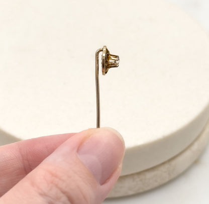 Antique Diamond Stick Pin in Yellow Gold image 3