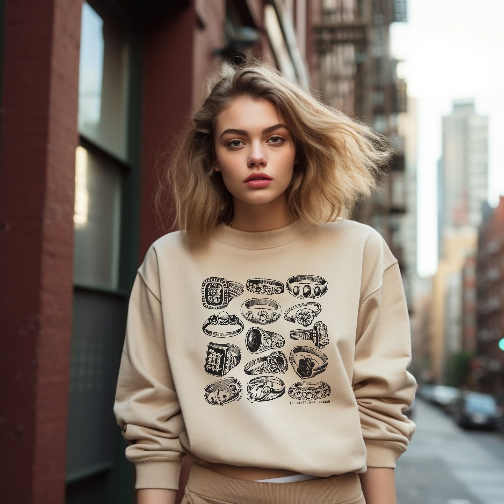 Victorian Rings Sweater Unisex image 2