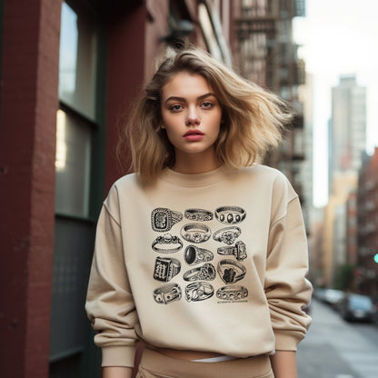 Victorian Rings Sweater Unisex image 2