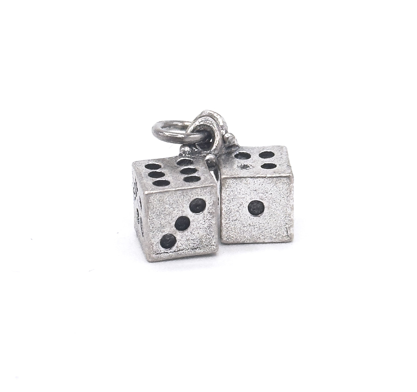 Vintage Dice Charm in Sterling Silver