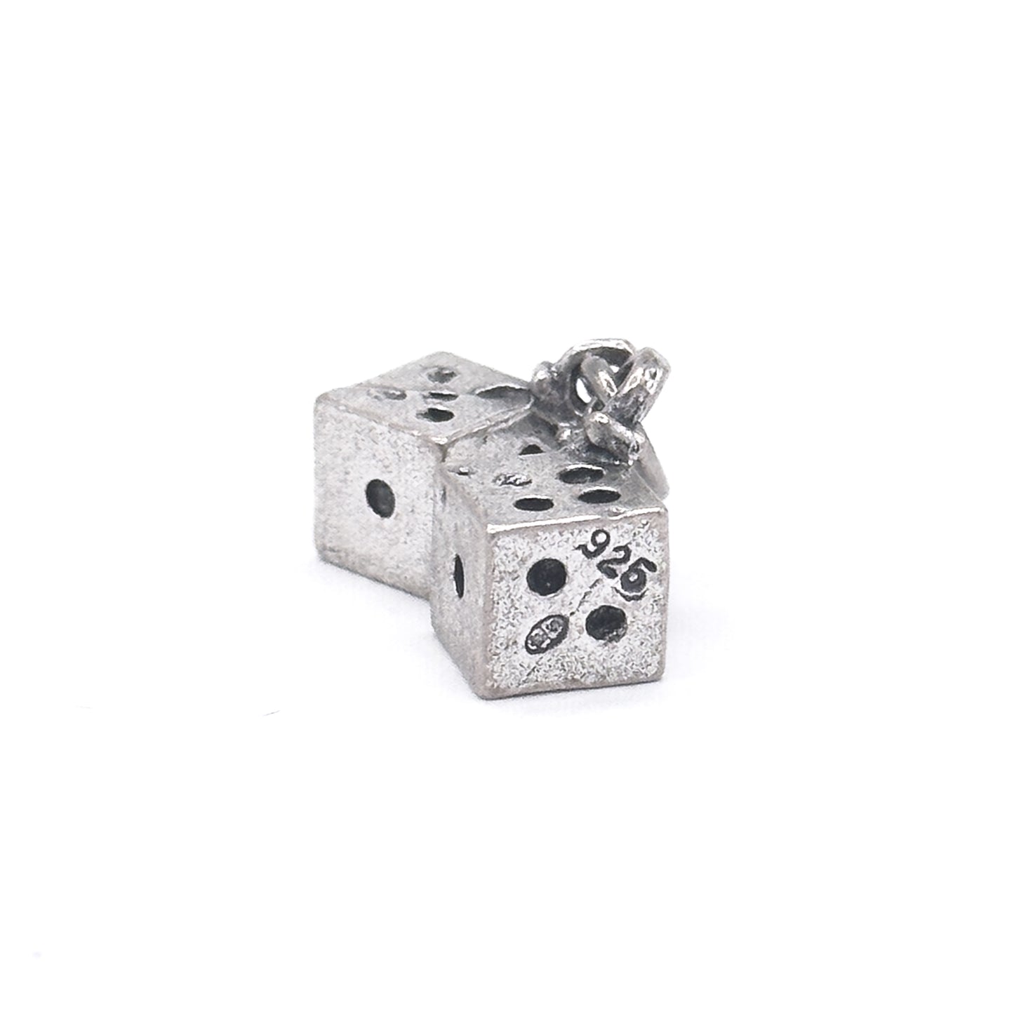 Vintage Dice Charm in Sterling Silver