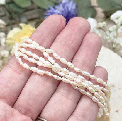 Beautiful Multi Strand Pearl Bracelet with 14K Yellow Gold Clasp Fresh Water pearl