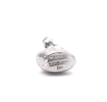 Vintage Woman on Rock Charm in Sterling Silver