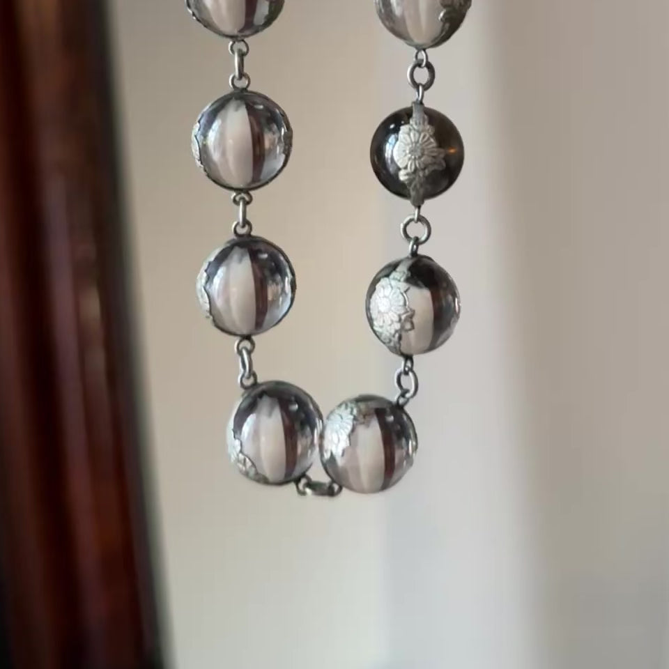Art Deco Pools of Light Rock Crystal Necklace in Sterling Silver — view 13 of 13