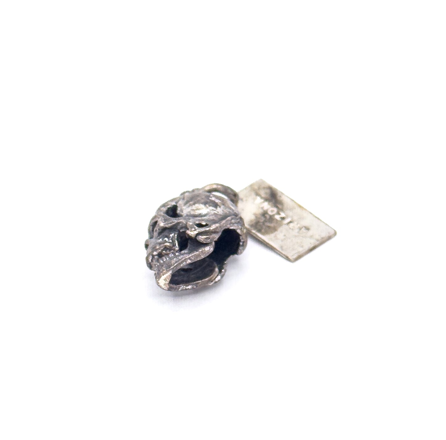 Mid-Century Articulated Skull Charm in Sterling Silver Arizona Souvenir