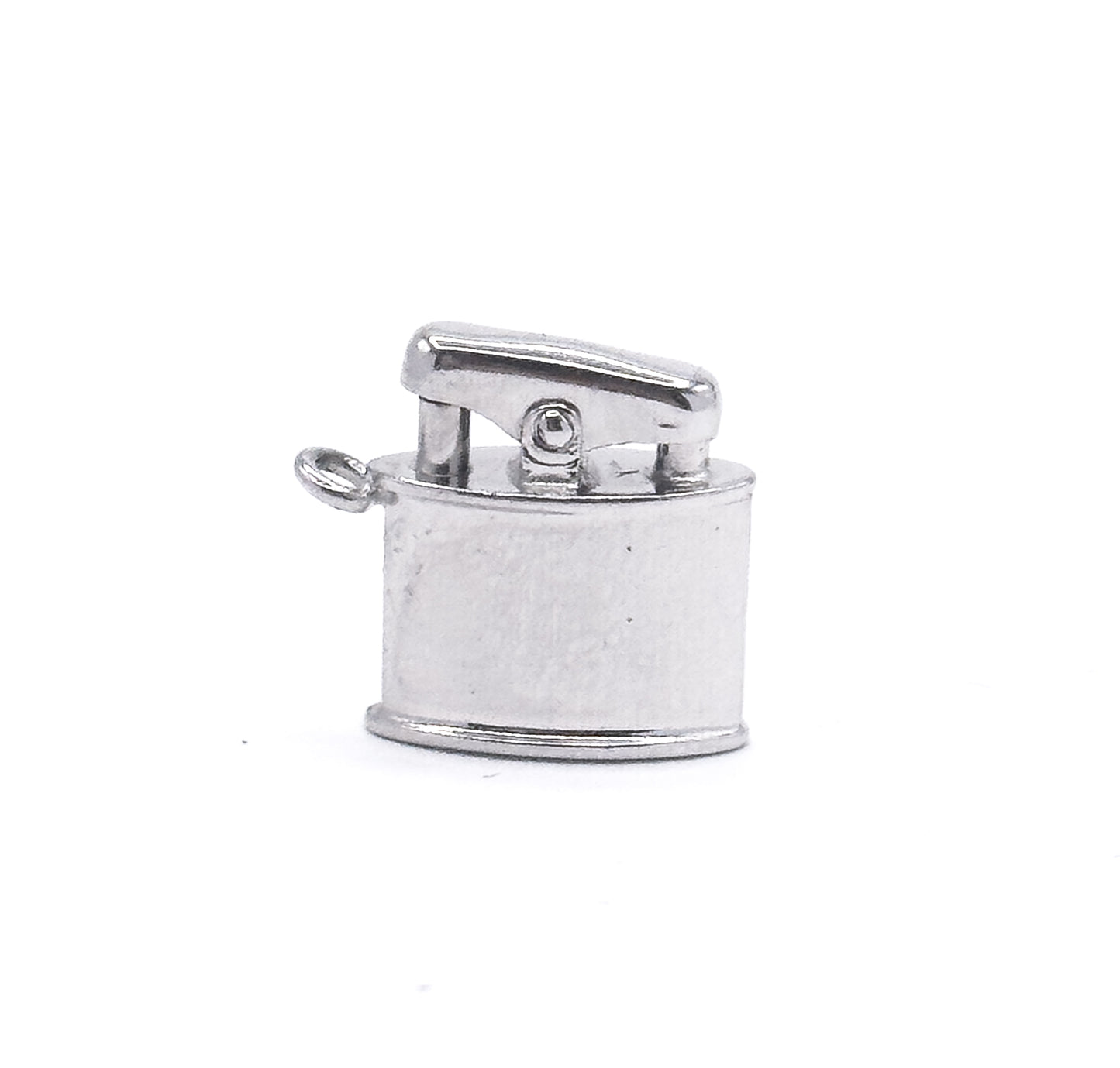 Mid-Century Articulated Lighter Charm in Sterling Silver
