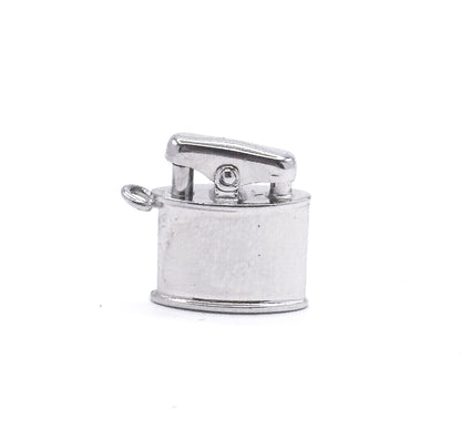 Mid-Century Articulated Lighter Charm in Sterling Silver