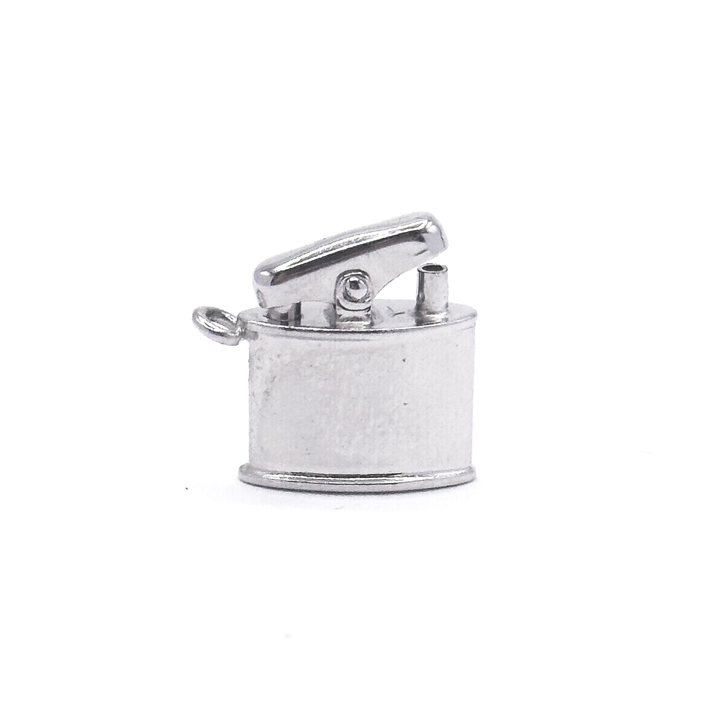 Mid-Century Articulated Lighter Charm in Sterling Silver
