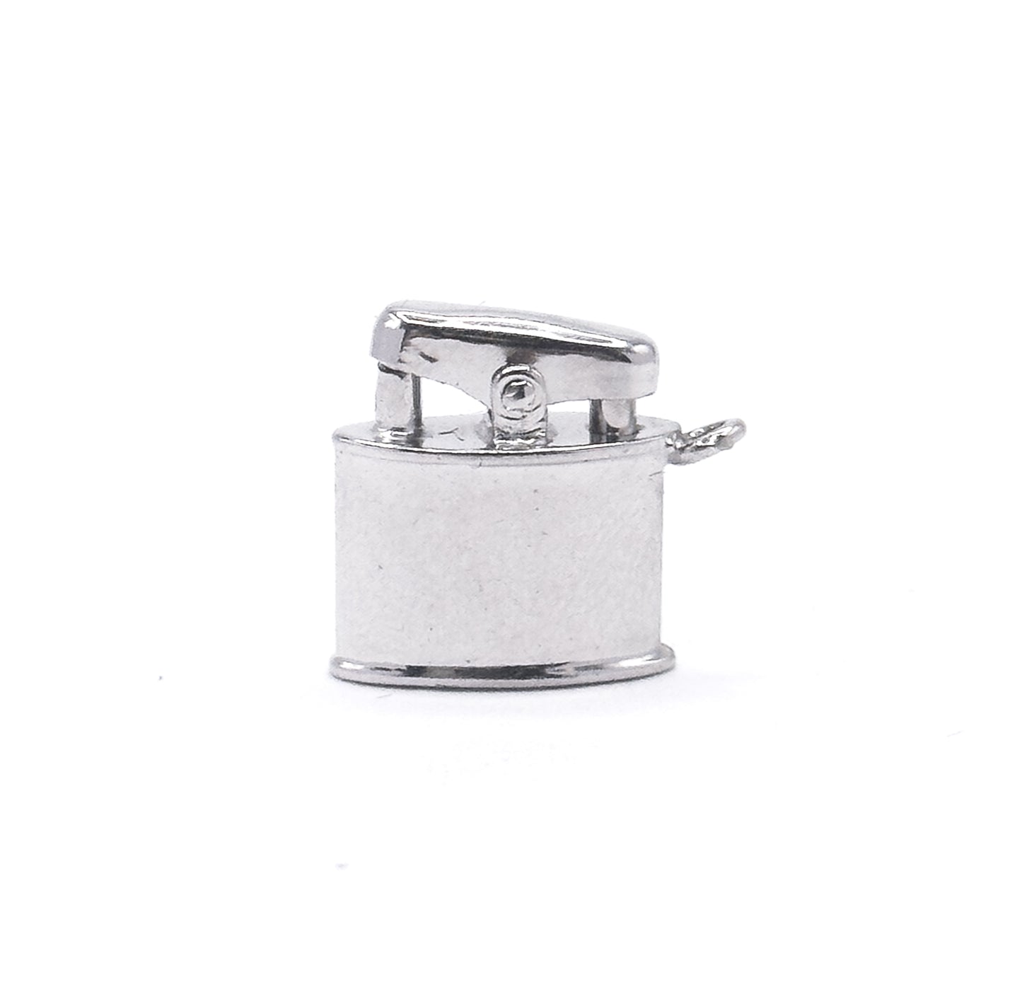 Mid-Century Articulated Lighter Charm in Sterling Silver